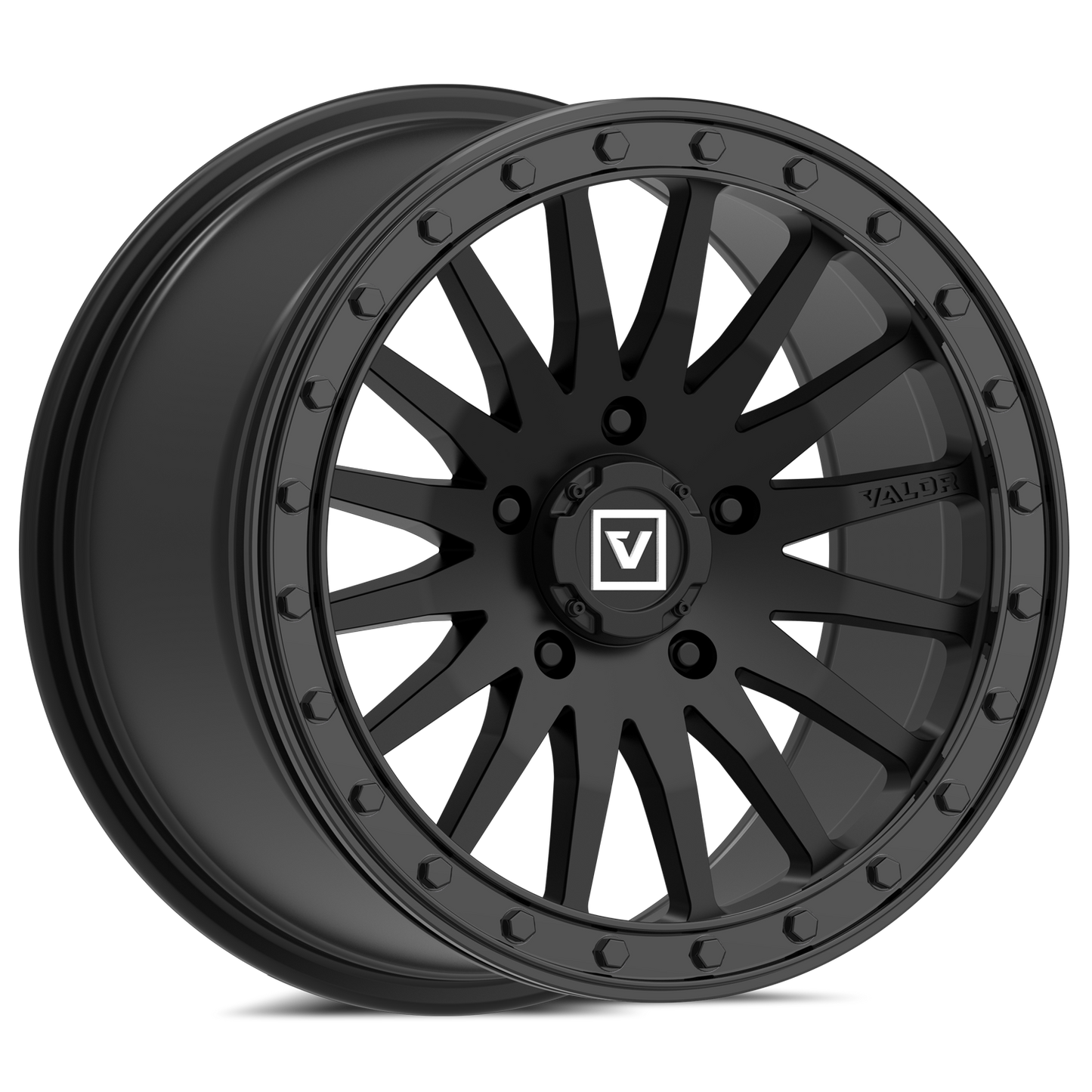 Valor V06 Satin Black 5 Lug